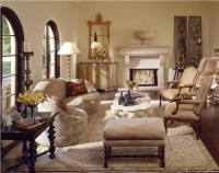 Elegant Country/Rustic Living Room by Jamie Herzlinger