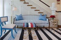 Classic Transitional Living Room by Tobi Fairley