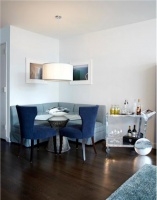 Open Contemporary Dining Room by Amanda Moore