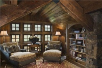 Cozy Country/Rustic Library by Jerry Locati