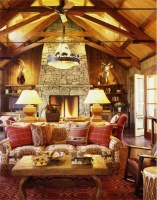 Casual Country/Rustic Living Room by Suzanne Tucker