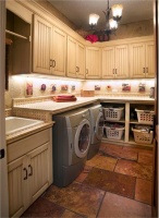 Cozy Traditional Laundry Room by Mari Woods