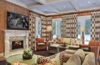 Cozy Contemporary Family Room by Evelyn Benatar