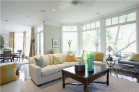 Relaxing Transitional Living Room by Jody  Trail