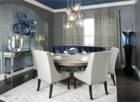 Dramatic Contemporary Dining Room by Rhonda Vandiver-White