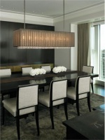 Dramatic Contemporary Dining Room by Gary Lee