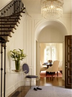 Elegant Transitional Foyer by Tineke Triggs