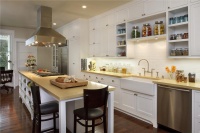 Open Transitional Kitchen by Tineke Triggs