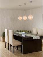 Romantic Contemporary Dining Room by Lori Dennis