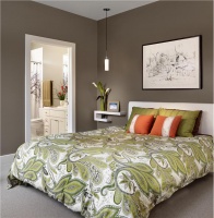 Casual Contemporary Bedroom by Laura Britt