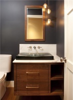 Dark Contemporary Bathroom by Tineke Triggs