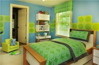 Airy Transitional Kid's Room by Jamie Beckwith