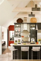 Dramatic Transitional Kitchen by Margaret Carter