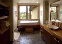 Casual Contemporary Bathroom by Brian Johnson