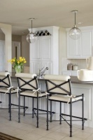 Light Transitional Kitchen by Tobi Fairley