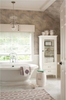 Elegant Transitional Bathroom by Lauren Muse