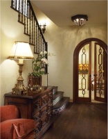 Elegant Country/Rustic Foyer by Jamie Herzlinger