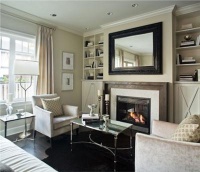 Elegant Transitional Living Room by Kelly Deck Design