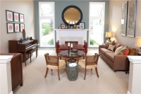 Relaxing Transitional Living Room by Amy Troute