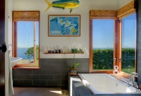 Sunny Transitional Bathroom by Tracy Murdock