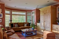 Cozy Traditional Family Room by Barbara Feinstein