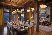 Homey Country/Rustic Dining Room by Jerry Locati