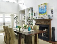 Relaxing Transitional Dining Room by Stacy and Brett Carlson