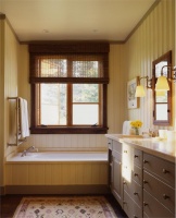 Casual Country/Rustic Bathroom by Suzanne Tucker