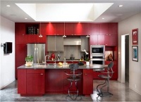 Dramatic Contemporary Kitchen by Traci Kearns