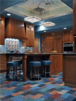 Dramatic Transitional Kitchen by Ken Kelly, CKD, CBD, CR