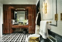 Elegant Contemporary Bathroom by Jamie Herzlinger