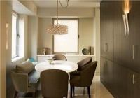 Homey Contemporary Dining Room by Laura Bohn