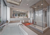 Elegant Contemporary Bathroom by Garret Werner