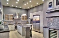 Dramatic Contemporary Kitchen by Shirry Dolgin