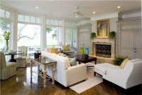 Relaxing Transitional Living Room by Jody  Trail