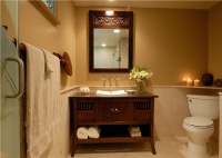 Private Contemporary Bathroom by Tiare Cowan, Allied ASID