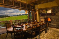 Open Country/Rustic Dining Room by Jerry Locati