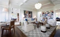 Relaxing Transitional Family Room by Jed Johnson Associates