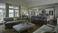 Open Contemporary Living Room by Susan Fredman