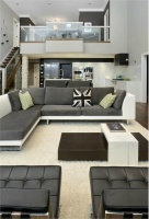 Open Contemporary Living Room by Nathalie Tremblay