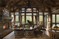 Cozy Transitional Living Room by Jerry Locati