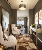 Elegant Contemporary Hallway by Laura Britt