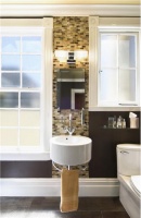 Dramatic Contemporary Bathroom by Claudia Juestel