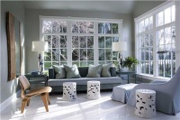 Light Transitional Living Room by Drake Design Associates