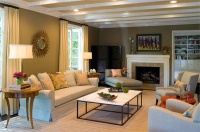 Classic Transitional Living Room by Kenneth Brown