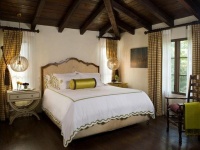 Relaxing Transitional Bedroom by Lori Dennis