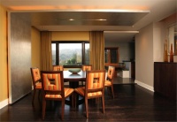 Open Transitional Dining Room by Christopher Grubb