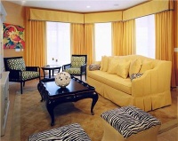 Sunny Transitional Living Room by Riehl Designs, Inc.