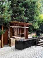 Open Contemporary Outdoor Kitchen by Commune