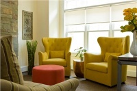 Sunny Transitional Living Room by Margaret Carter